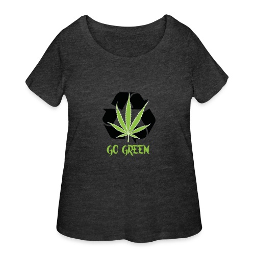 Go Green - Women's Curvy T-Shirt