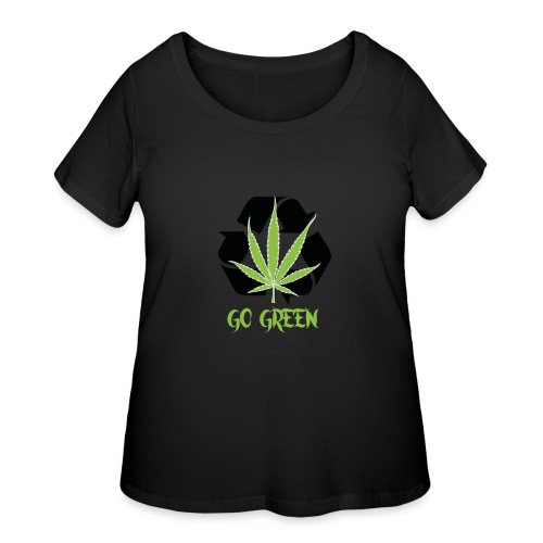 Go Green - Women's Curvy T-Shirt