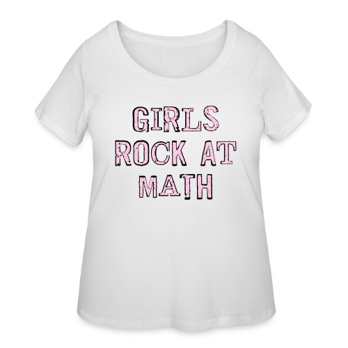 Girls Rock At Math - Women's Curvy T-Shirt