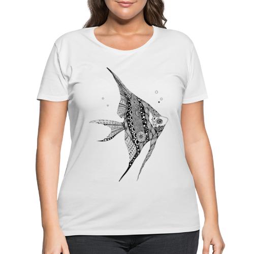 Angel Fish South South Tees - Women's Curvy T-Shirt