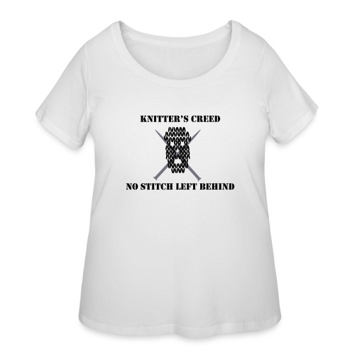 Knitter's Creed - Women's Curvy T-Shirt