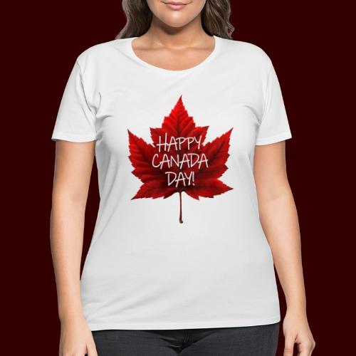 Happy Canada Day Shirts & Gifts - Women's Curvy T-Shirt
