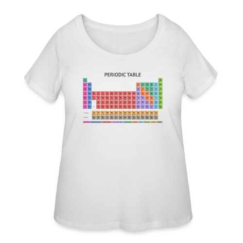 Periodic Table T-shirt (Light) - Women's Curvy T-Shirt