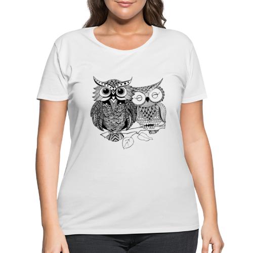 Love Owls South Seas - Women's Curvy T-Shirt