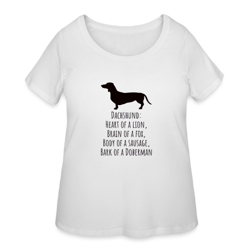 Dachshund Love - Women's Curvy T-Shirt