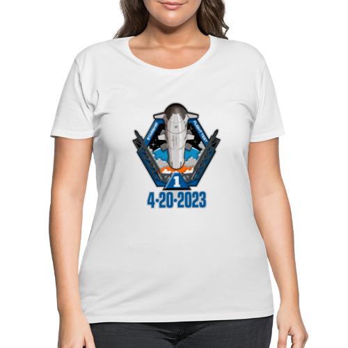 Starship Flight Test 4-20-2023 - Women's Curvy T-Shirt