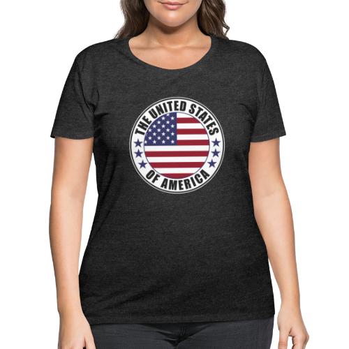 The United States of America - USA - Women's Curvy T-Shirt