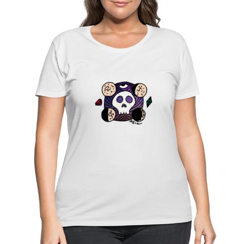 Moon Skull from Outer Space - Women's Curvy T-Shirt