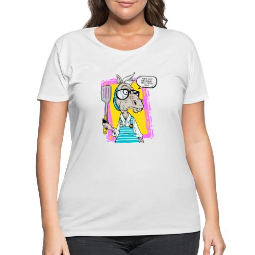 Don't bite the horse that feeds you. - Women's Curvy T-Shirt