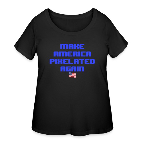 Pixelated America - Women's Curvy T-Shirt