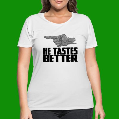 He Tastes Better - Zombies - Women's Curvy T-Shirt
