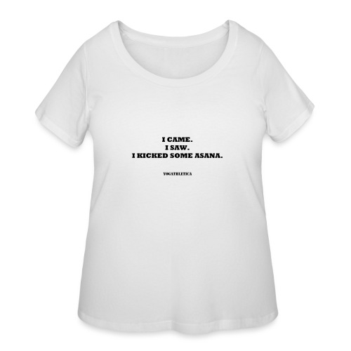 yoga kick asana - Women's Curvy T-Shirt