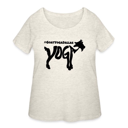 Goat Yoga Dallas - Women's Curvy T-Shirt