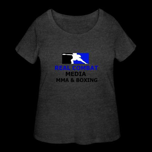 RCM MMA & BOXING Blue Logo - Women's Curvy T-Shirt