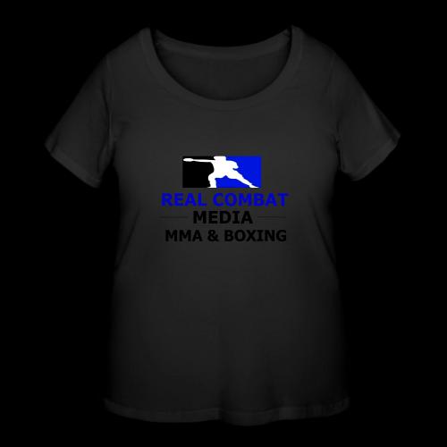 RCM MMA & BOXING Blue Logo - Women's Curvy T-Shirt