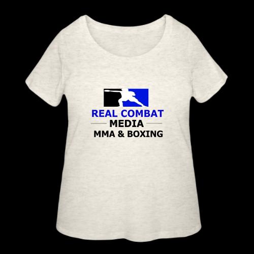 RCM MMA & BOXING Blue Logo - Women's Curvy T-Shirt
