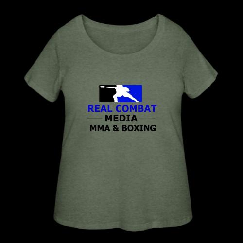 RCM MMA & BOXING Blue Logo - Women's Curvy T-Shirt