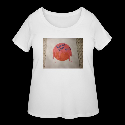 Love slime girls - Women's Curvy T-Shirt