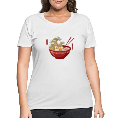 The Great Wave of Ramen - Women's Curvy T-Shirt