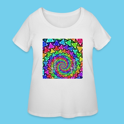 Deckwalker Triangular Infinity jpg - Women's Curvy T-Shirt