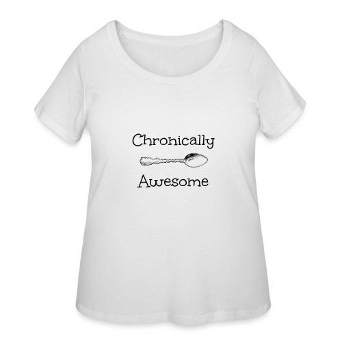 chronically awesome - Women's Curvy T-Shirt