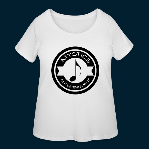 mystics_ent_black_logo - Women's Curvy T-Shirt