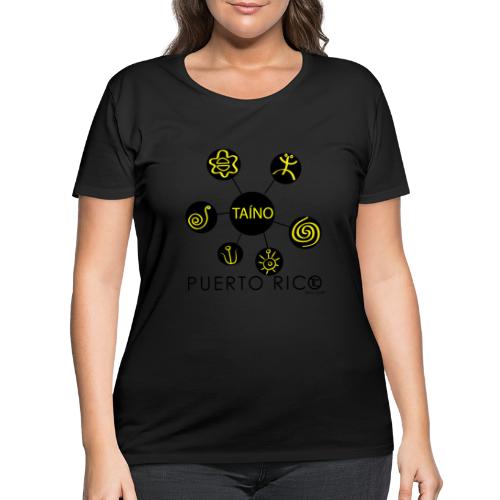 Símbolos Tainos PR - Women's Curvy T-Shirt