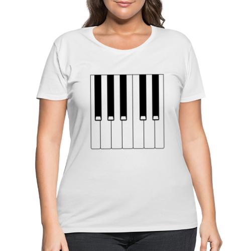 Piano - Women's Curvy T-Shirt