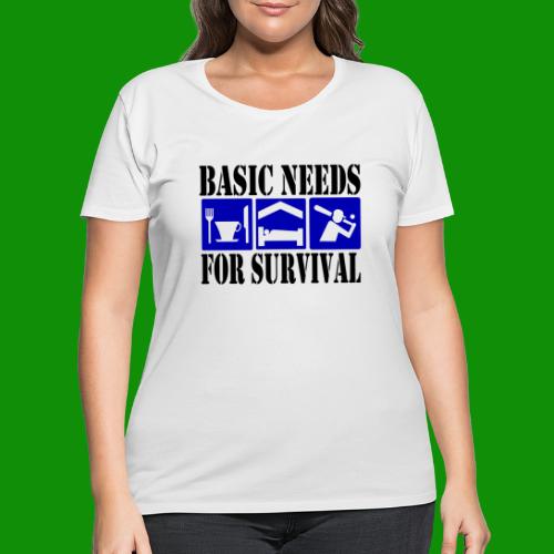Softball/Baseball Basic Needs - Women's Curvy T-Shirt
