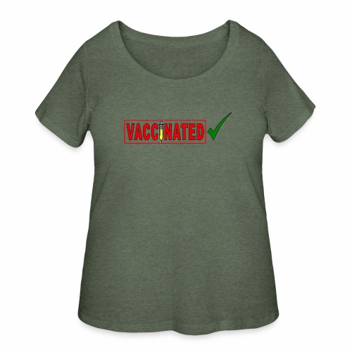 Pro Vaccination Vaccine Vaccinated Vintage Retro - Women's Curvy T-Shirt