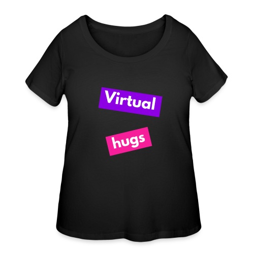 Virtual hugs - Women's Curvy T-Shirt