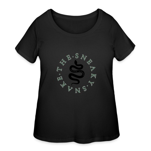 The Sneaky Snake Etsy Shop Logo - Women's Curvy T-Shirt