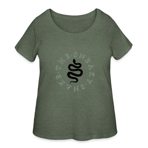 The Sneaky Snake Etsy Shop Logo - Women's Curvy T-Shirt