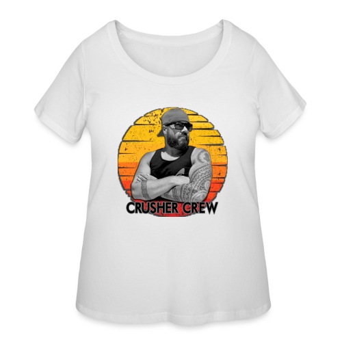Crusher Crew Carl Crusher Sunset Circle - Women's Curvy T-Shirt