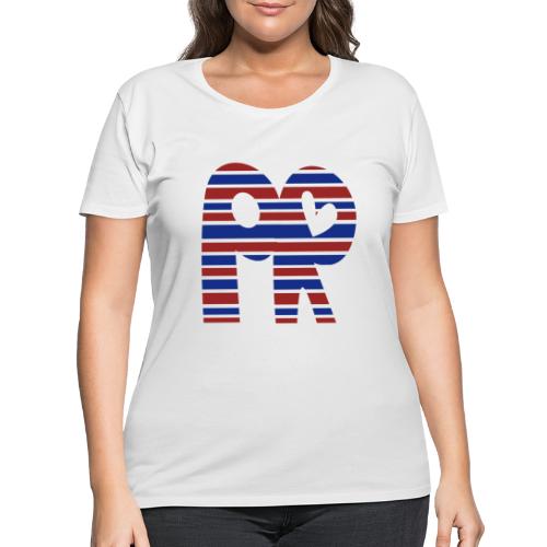 Puerto Rico is PR - Women's Curvy T-Shirt