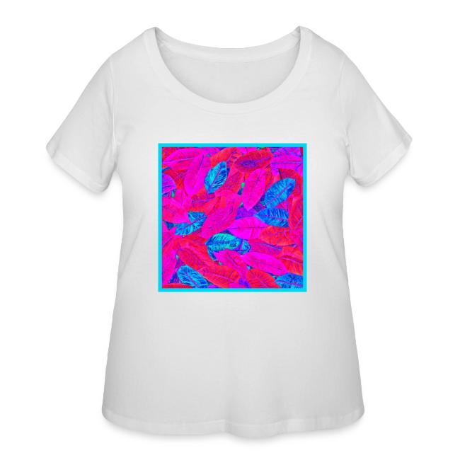 Vibrant Neon Leaves Artful Elegance