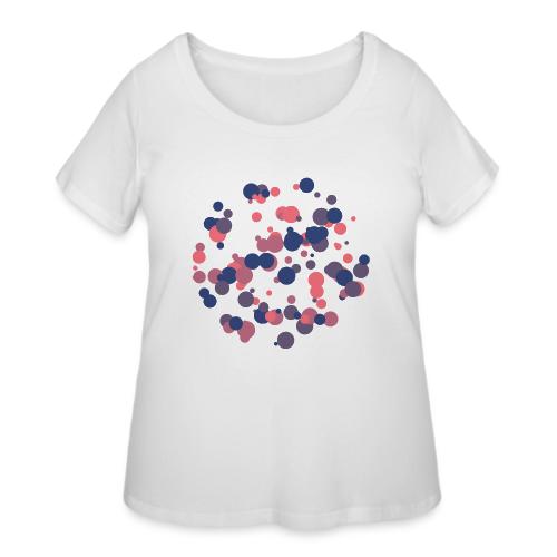 abstract circles pattern - Women's Curvy T-Shirt