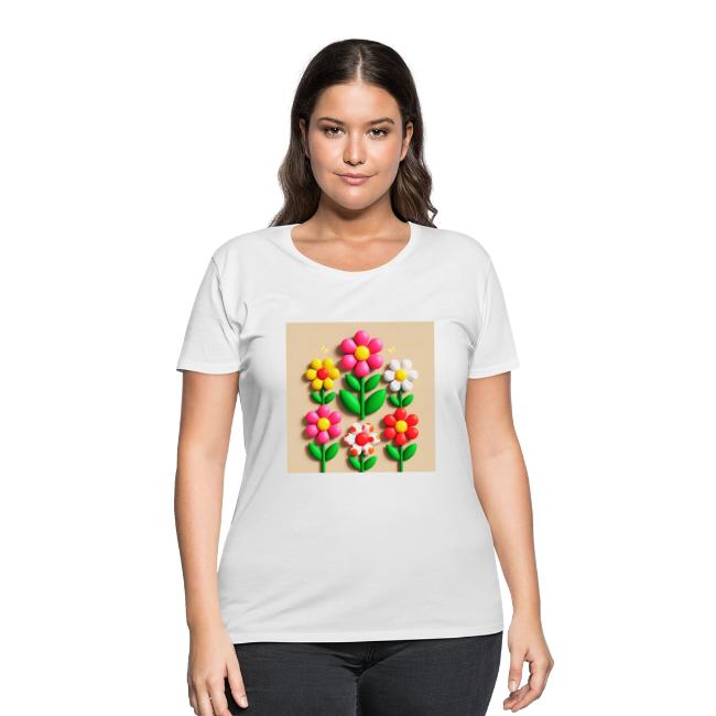 3D Flowers and Butterflies in Amber, Floral Design