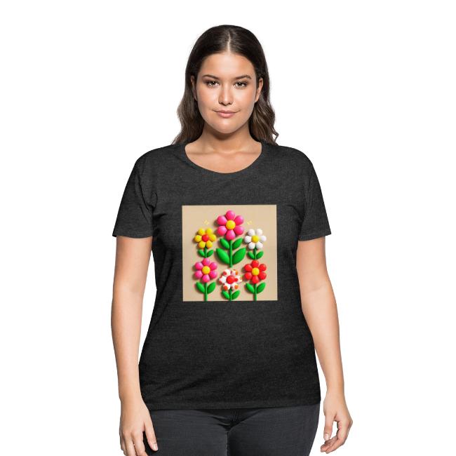 3D Flowers and Butterflies in Amber, Floral Design