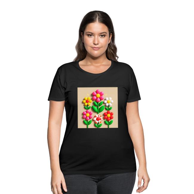 3D Flowers and Butterflies in Amber, Floral Design