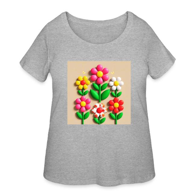 3D Flowers and Butterflies in Amber, Floral Design