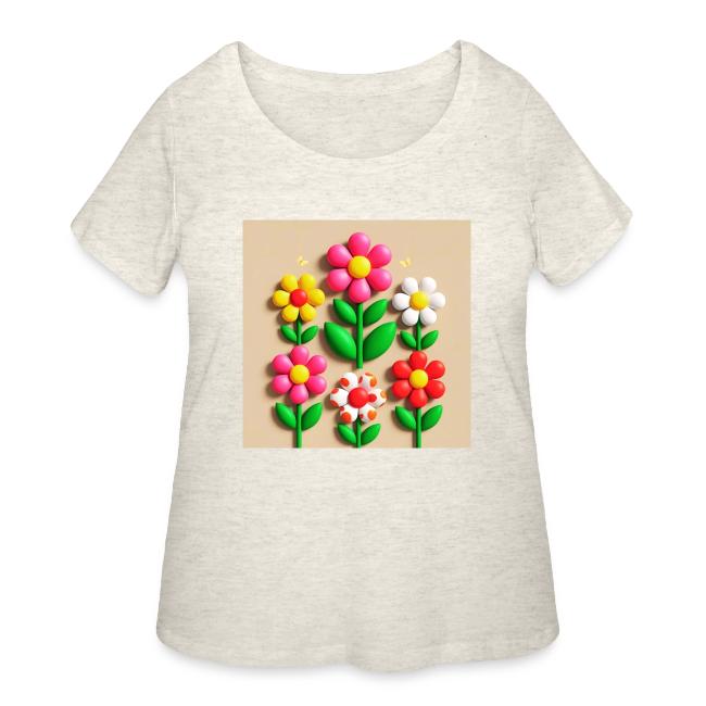 3D Flowers and Butterflies in Amber, Floral Design