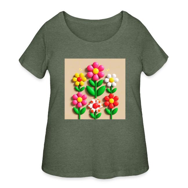 3D Flowers and Butterflies in Amber, Floral Design