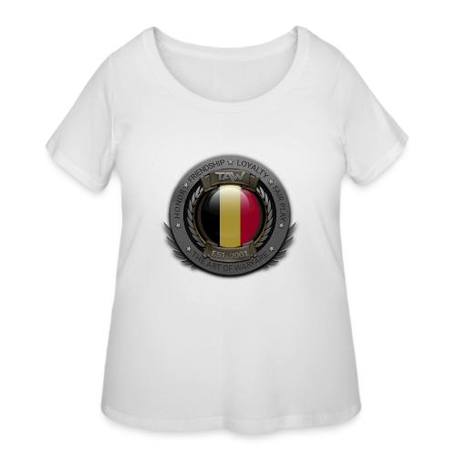 TAW SEAL flags Belgium - Women's Curvy T-Shirt