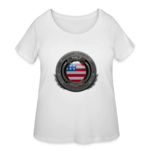 TAW SEAL flags USA - Women's Curvy T-Shirt