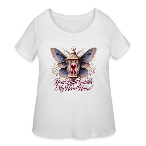 Your Light Guides My Heart HomeGifts T-Shirt - Women's Curvy T-Shirt