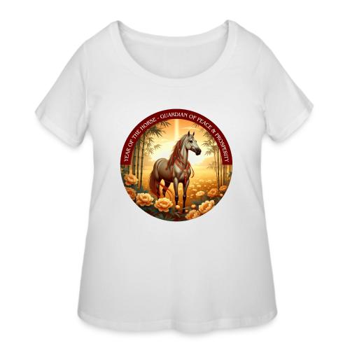 Year of the Horse Guardian T Shirt, Lunar New Year - Women's Curvy T-Shirt
