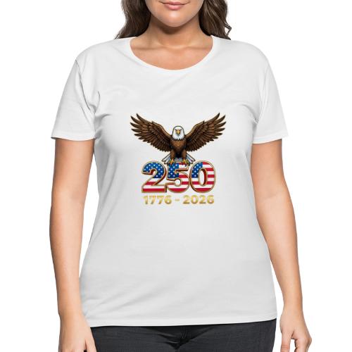 Eagle 250th Anniversary 1776-2026 - Women's Curvy T-Shirt