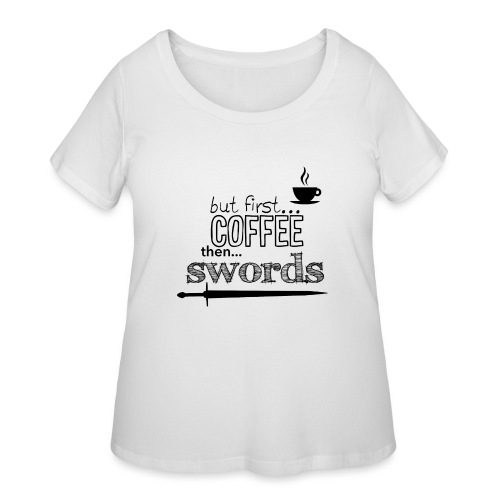 But first coffee - Women's Curvy T-Shirt