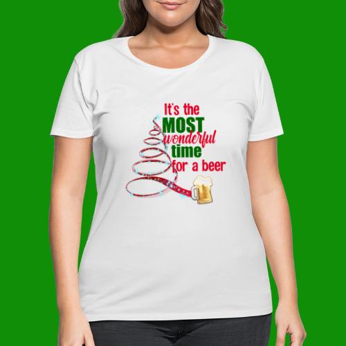 Most Wonderful Time For A Beer - Women's Curvy T-Shirt